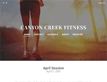 Tablet Screenshot of canyoncreekfitness.com